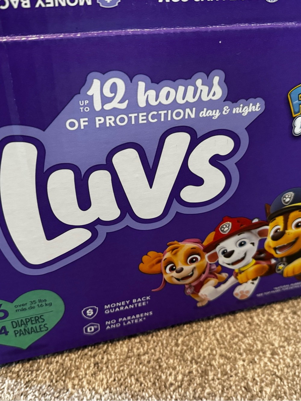 New Luvs #27 ct diapers in Paw Patrol Graphic Size 6 boys girls urine indicator - Picture 3 of 8